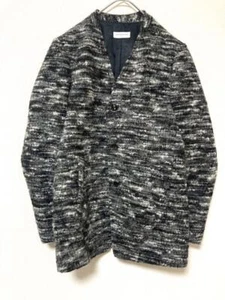 DRIES VAN NOTEN Non-collar Wool Tweed Jacket Size-46 Used - Picture 1 of 6