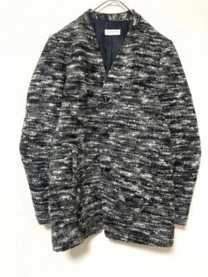 DRIES VAN NOTEN Non-collar Wool Tweed Jacket Size-46 Used - Image 1 of 4