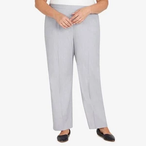 Alfred Dunner graue Damenhose Plus 24 W proportioniert kurz zum Anziehen Petite - Bild 1 von 11