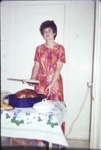 SCHNITT THANKSGIVING TÜRKEI, 1972.VTG GAF 35 MM FOTO DIA*H15 - Bild 1 von 1