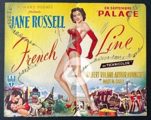 THE FRENCH LINE J. RUSSELL H. Hugues Eiffel Paris MAX FACTOR Musical RKO 1953 - Foto 1 di 2