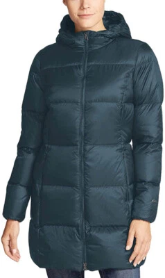 Eddie Bauer Women's Luna Peak Down Parka Peacock - Image 1 of 2