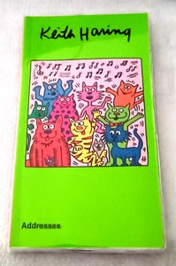 Rare teNeues Keith Haring Colorful Cats Mini Address book New NOS 1985? - Picture 1 of 3