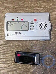 Korg PC-1 Pitchclip Tuner + Korg GA-30 Solo Tuner / Bass or Guitar - Foto 1 di 3