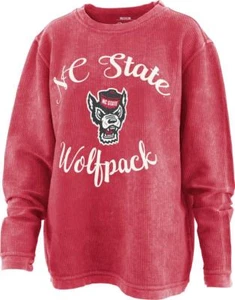 Women's NCSU NC State Wolfpack Comfy Cord Pullover Sweatshirt - Picture 1 of 6