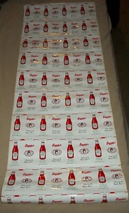 VINTAGE 60s SANDY'S HOME OF THE PLAID BERET HEINZ KETCHUP PACKETS UNCUT 3 FOOT - Picture 1 of 6