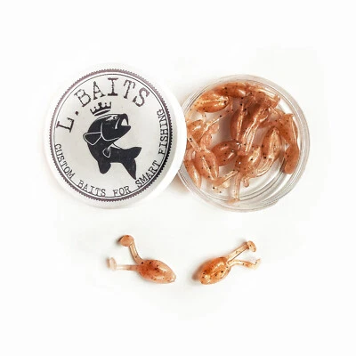 LBAITS L.BAITS FROG 1,5" Soft Handmade Scent Salty Jig Rockfish Lure #109 - Bild 1 von 3