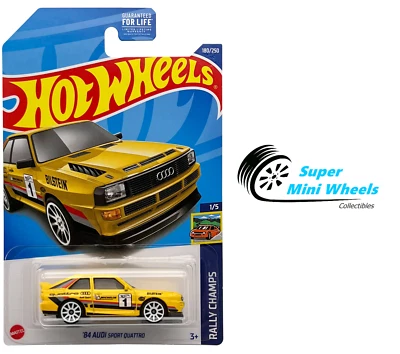 Audi Sport Quattro 2022 #180 - '84 Hot Wheels (amarillo) Foto 1 de 2