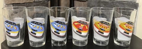 Bill Elliott 1998 McDonald’s NASCAR 50th Anniversary Commemorative 6 Glasses Cover