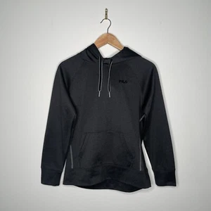 FILA Women's Grey Drawstring Hood Casual Logo Pullover Sports Hoodie Size S - Picture 1 of 7