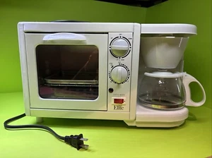 Elite Cuisine 3 in 1 Multifunction Toaster Oven Coffee Maker Griddle EBK-200 - Picture 1 of 8