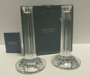 CANDELABROS DE CRISTAL SOHO REED & BARTON con Caja Original - Imagen 1 de 6