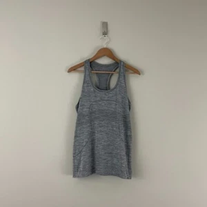 Lululemon Heathered Gray Swiftly Tech Racerback Tank Womens Size 12 - Picture 1 of 5