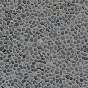 Mini Black Pebble Natural Stone Mosaic Wall & Floor Tile ($10/SqFt) - Picture 1 of 9
