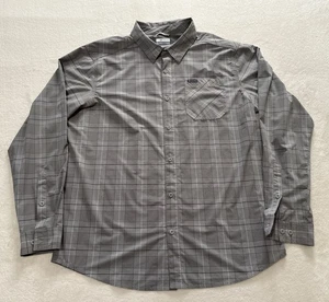 Camisa Columbia Sportswear gris a cuadros manga larga para hombre talla XL - Imagen 1 de 4