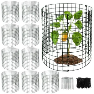 10 Packs Plant Protectors Cages from Animals 12" x 12" 30 Pcs Wire Meshs with... - Picture 1 of 7