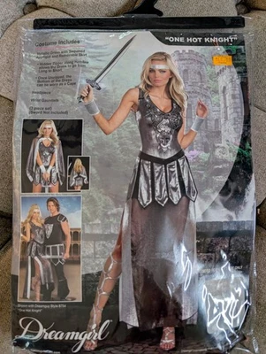 DREAMGIRL XL One Hot Knight MEDIEVAL ROMAN WARRIOR HALLOWEEN COSTUME Adult - Image 1 of 4