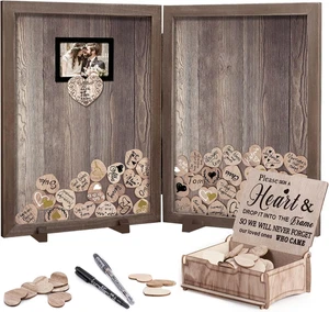 Guest Book for Wedding Alternative Rustic Wedding Decorations for Reception Wedd - Picture 1 of 12