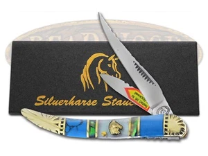 Silverhorse Red Turquoise MOP Zahnstocher Taschenmesser SHS109TUR2 Messer - Bild 1 von 1