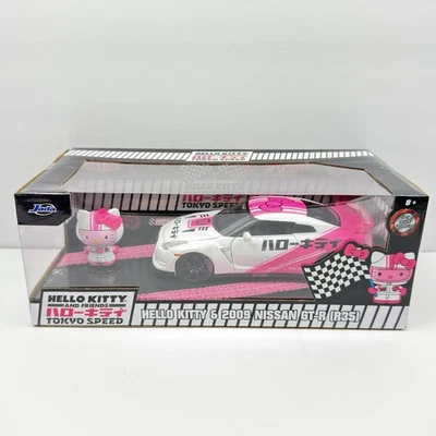 Hello Kitty Nissan GT-R R35 2009 Jada Tokyo Speed 1:24 Die-Cast Car NEW - Image 1 of 4