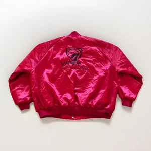 Vintage Dodge Viper Satin Jacket Mens 3XL Red Bomber RT/10 90s - Picture 1 of 8