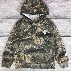 Carhartt Mossy Oak Camouflage Hoodie size Boys 6 Sweatshirt - Picture 1 of 6