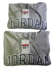 NWT’s Jordan Nike Dri-FIT Crossover Fleece Hoodie Men’s Size Large Gray XXIII 23 - Picture 1 of 14