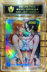 NAMI x BOA HANCOCK pezzo unico anime Waifu Dea CARTOLINA PERSONALIZZATA - Foto 1 di 3
