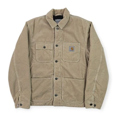 Carhartt WIP Michigan Quilt Lined Corduroy Chore Jacket Brown Men's Small  - Image 1 of 4