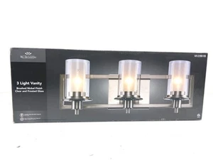 Bel Air Lighting Brighton 22 in. 3-Light Brushed Nickel Vanity Light New - Picture 1 of 2