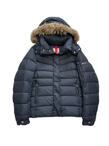 Chaqueta de plumón mujer BOGNER Fire+Ice talla 38 azul con capucha invierno acolchada - Imagen 1 de 15