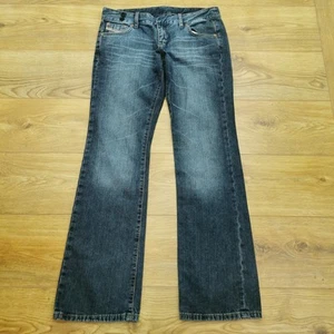 Diesel Jeans Womens W32 L33 Blue Bootcut Leg Flare Wide Leg Relaxed Zip Denim - Picture 1 of 10
