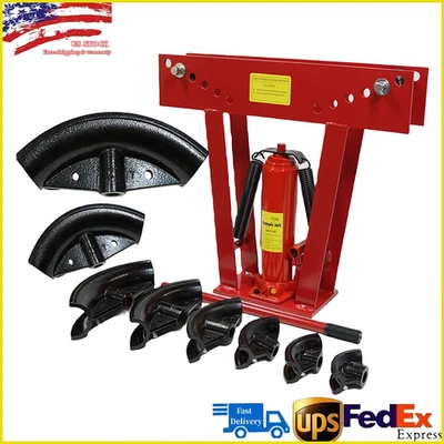 Dobladora de tubos de 16 toneladas manual hidráulica tubo de escape doblado con 8 troqueles tamaño Foto 1 de 4