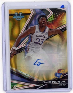 2022-23 Bowmans Best University Gold Lava Refractor Auto Ernest Udeh Jr. /75 - Bild 1 von 2