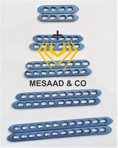 OR G Ortopédico Pequeño Fragmento 2.4 mm Placas de Bloqueo de Seguridad Titanio Azul CE MC - Imagen 1 de 3