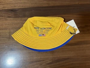 Aime Leon Dore 38-GS Offshore Reversible Nylon Bucket Hat Yellow/Blue L/XL - Picture 1 of 10