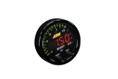 AEM X-Series Boost Display 52mm Gauge -30in Hg to 35psi / -1 to 2.5bar 30-0306 - Image 1 of 4
