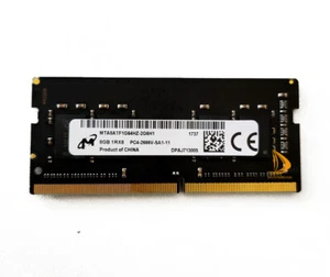 Intel Micron 8GB 1RX8 PC4-21300 DDR4 2666V 1.2V SODIMM Laptop Memory RAM Model % - Picture 1 of 4