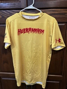Under Armour Shirt XL Hulkamania Hulk Hogan WWE Wrestling Compression Heat Gear - Picture 1 of 5