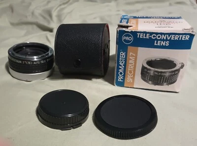 *New Promaster Spectrum 7 Auto Tele Converter 2X MC For CF Lens  - Image 1 of 4