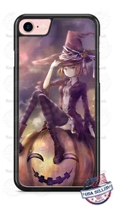 Halloween Witch Happy Pumpkin Phone Case For iPhone i14 Samsung S23 A14 Google - Picture 1 of 4