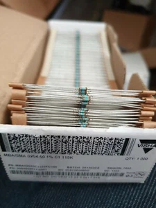 500x NUOVE RESISTENZE DI PRECISIONE MBA0204 0,4W 115K 1% 50ppm HI END PER AUDIO! - Foto 1 di 1