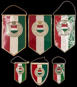 Hungarian Football Federation 6 pennants Some of them different - Picture 1 of 2
