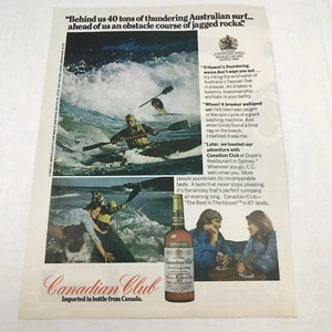 Vtg 1973 Print Ad Canadian Club Whiskey Advertising Art  - Picture 1 of 3