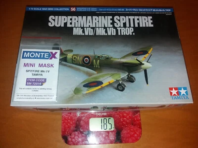 TAMIYA 60755 + MONTEX 72016 - Supermarine SPITFIRE Mk.Vb / Vb Trop - 1/72 - Immagine 1 di 4