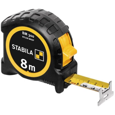 Stabila 19574 BM 300 Tape Measure 8m ABS Sturdy, Comfortable, Easy-Read - Image 1 of 4