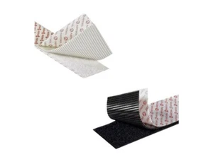 VELCRO® Stick On - Hook & Loop Tape Strips - 10cm X 19mm Wide - Black - Picture 1 of 1