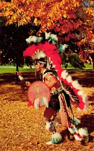 Postcard colorful ceremonial Native American dance - Picture 1 of 2