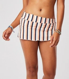 Carve Designs Women's MEDIUM Hoku Swim Skirt, UPF 50+, Rainbow, Striped; Ruched - Picture 1 of 6