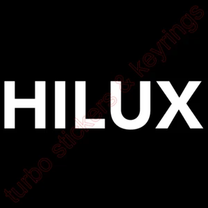 TOYOTA HILUX TAILGATE VINYL STICKER WHITE CAR UTE TRUCK 4x4 JDM 500MM x 120MM - Picture 1 of 1